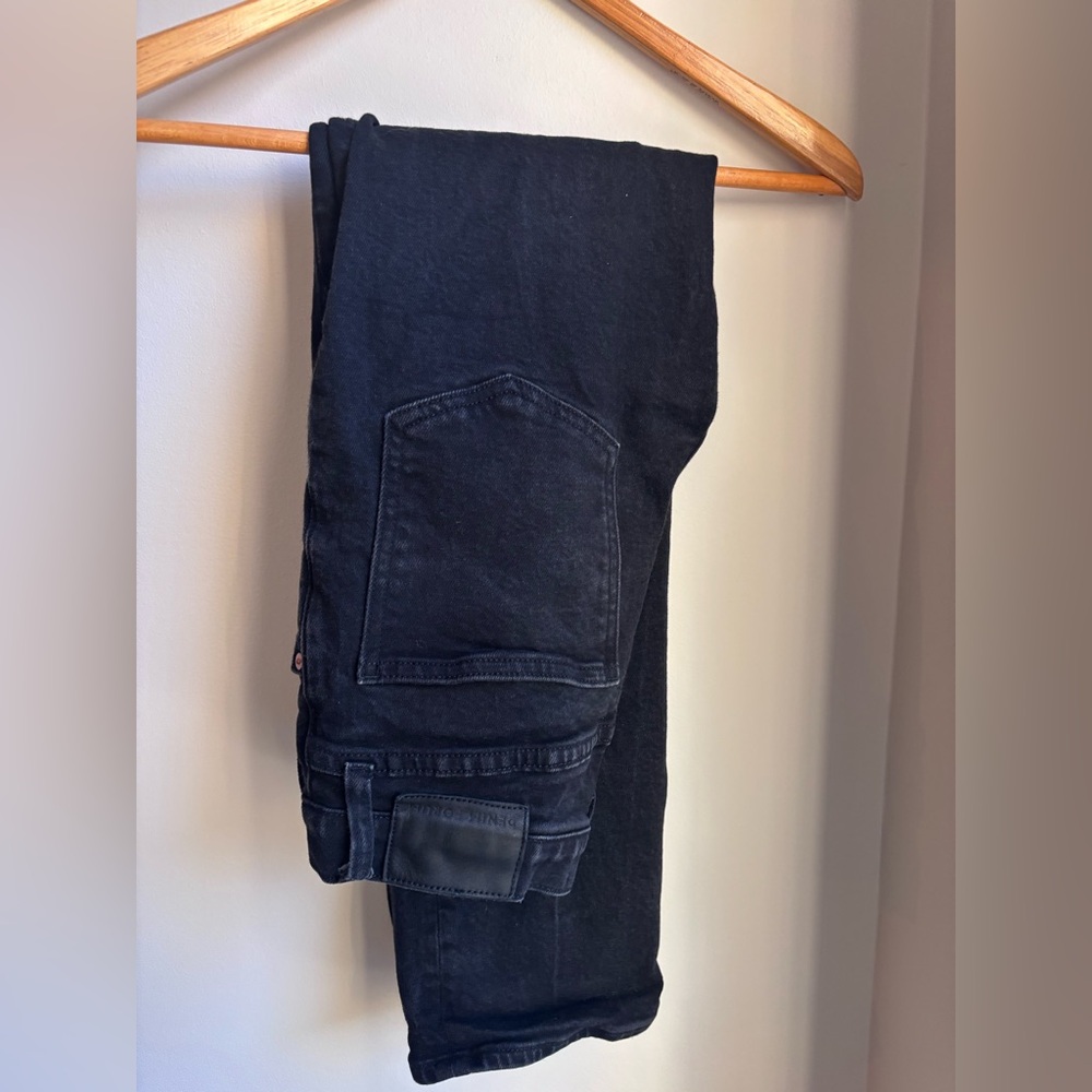 Black denim forum boot cut jeans